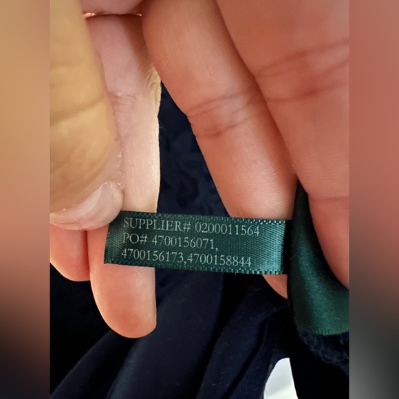 Lauren Ralph Lauren Navy Blue Lace Evening Gown Maxi Keyhole Size 4 - Picture 6 of 8